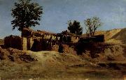 Carlos de Haes Tileworks in the Principe Pio Mountains oil painting reproduction
